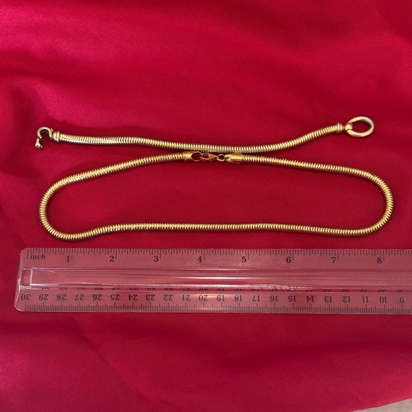 Gold Snake Chain Necklace and Bracelet set - Picture 2 of 4